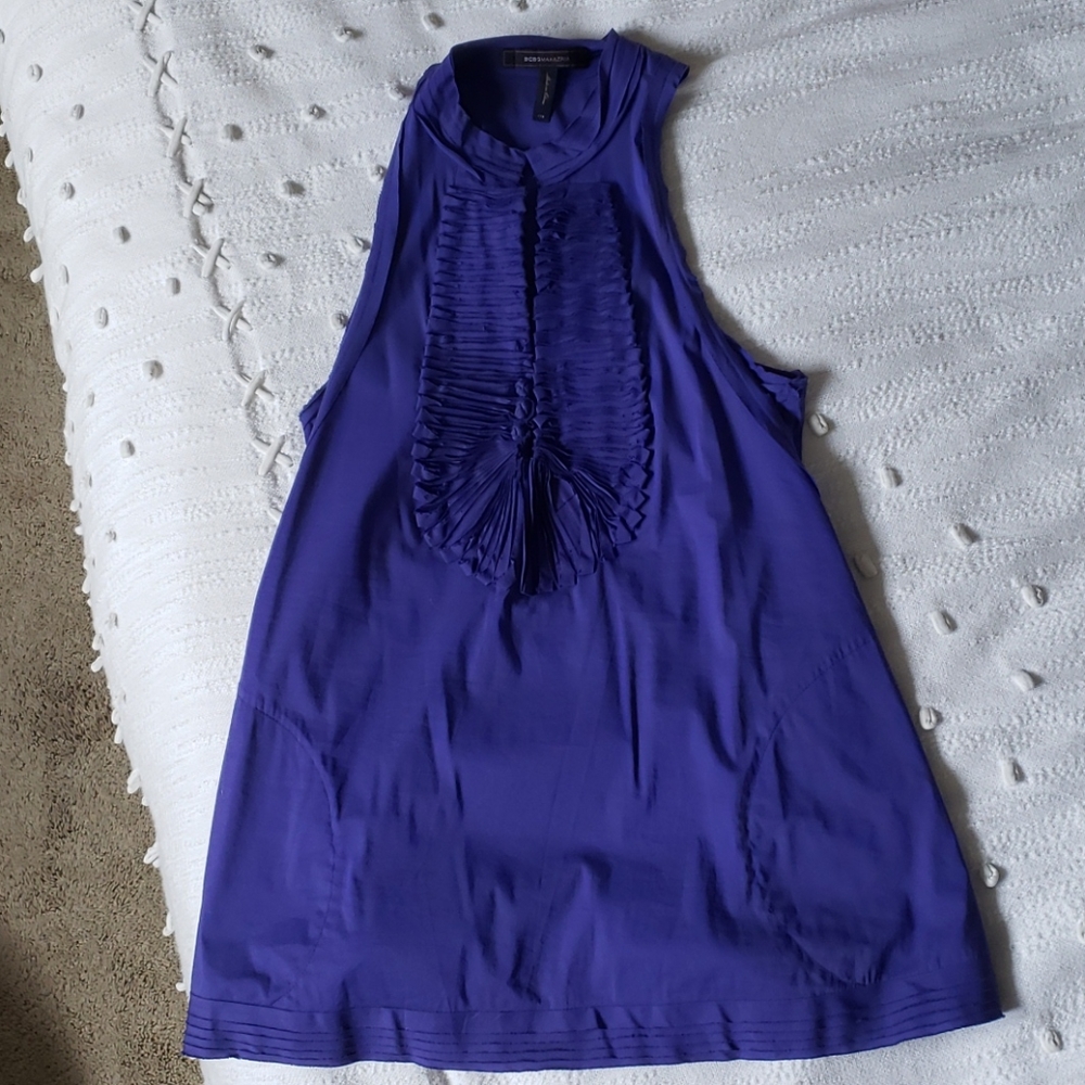 Bcbg ruched halter top